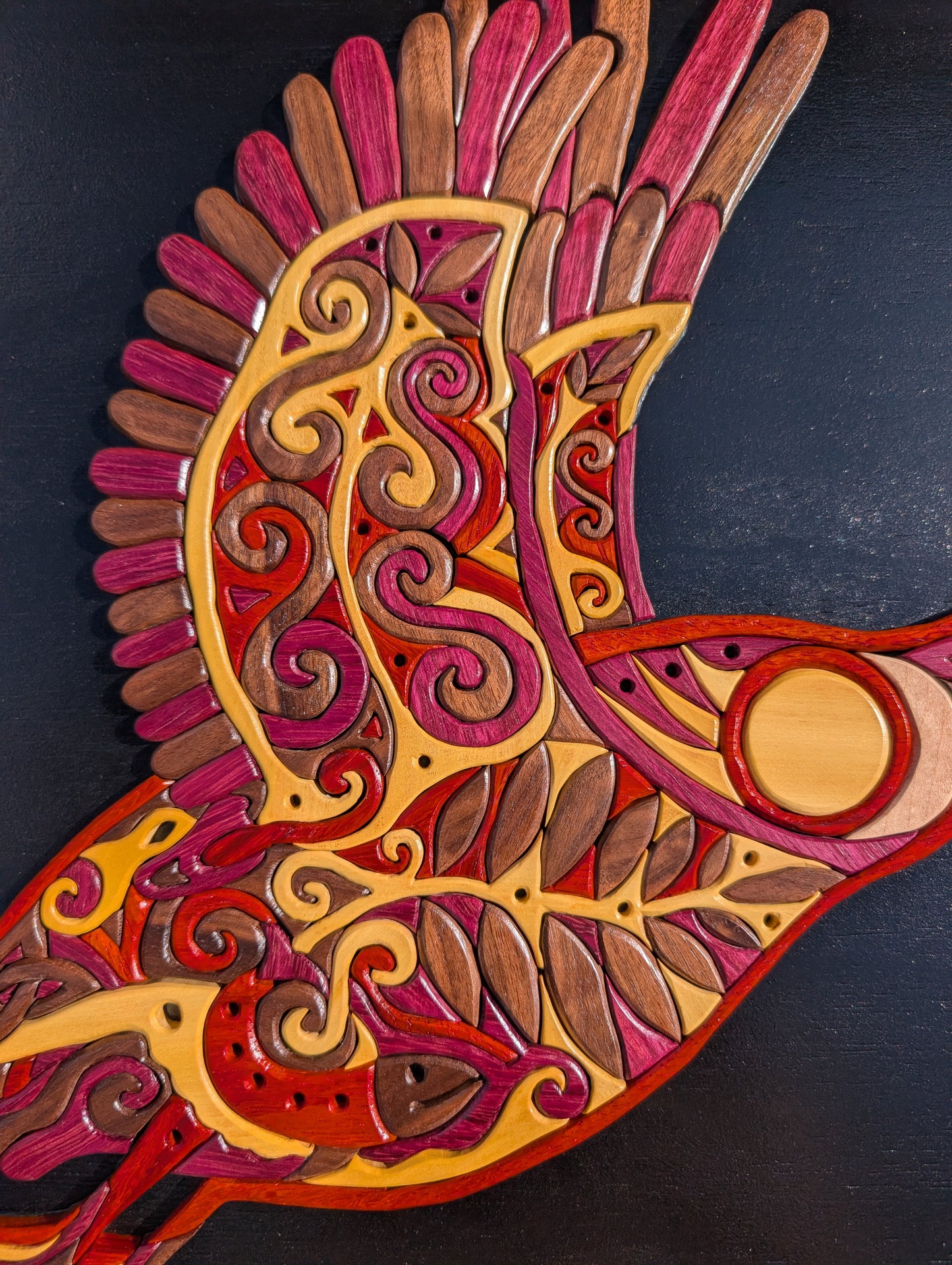Goderich Celtic Roots Festival 2025 'Celtic Goose Taking Flight' Intarsia Artwork