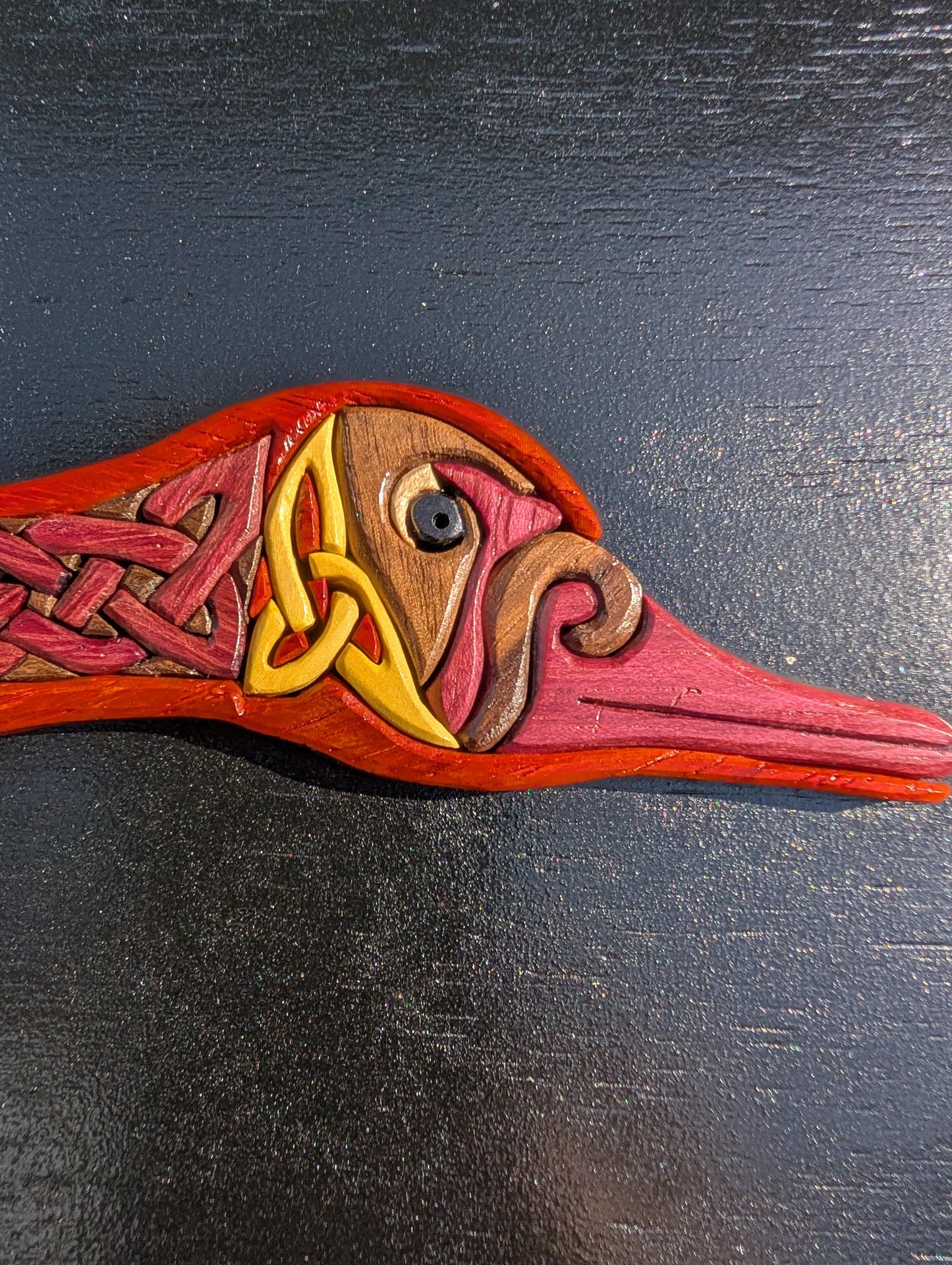 Goderich Celtic Roots Festival 2025 'Celtic Goose Taking Flight' Intarsia Artwork