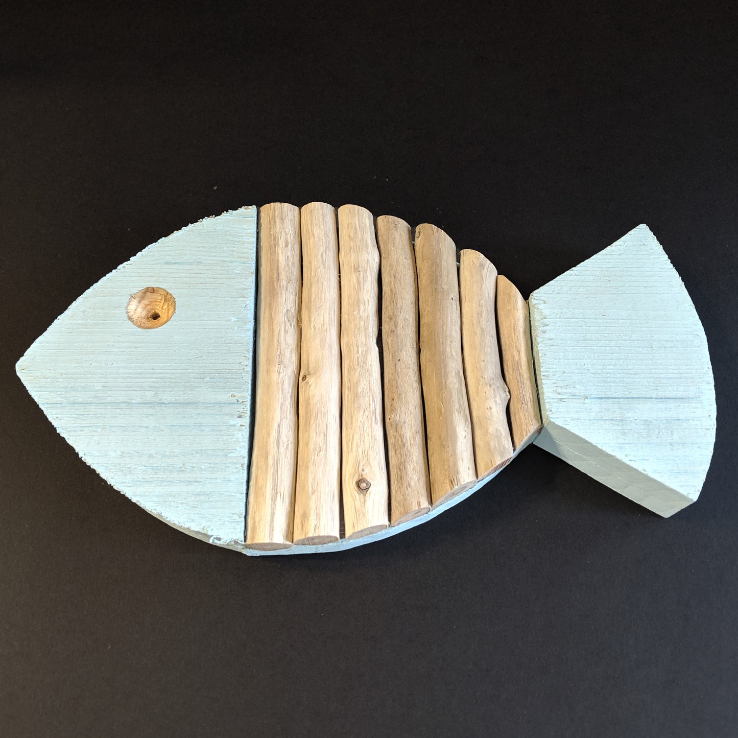 Handmade Reclaimed Wood and Driftwood Fish