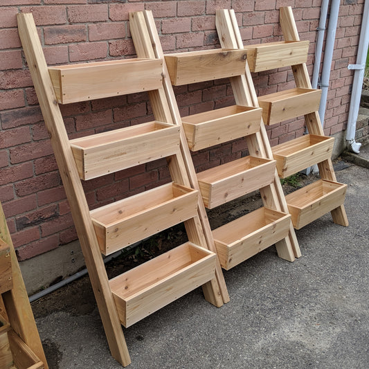 Tiered Cedar Ladder Planter