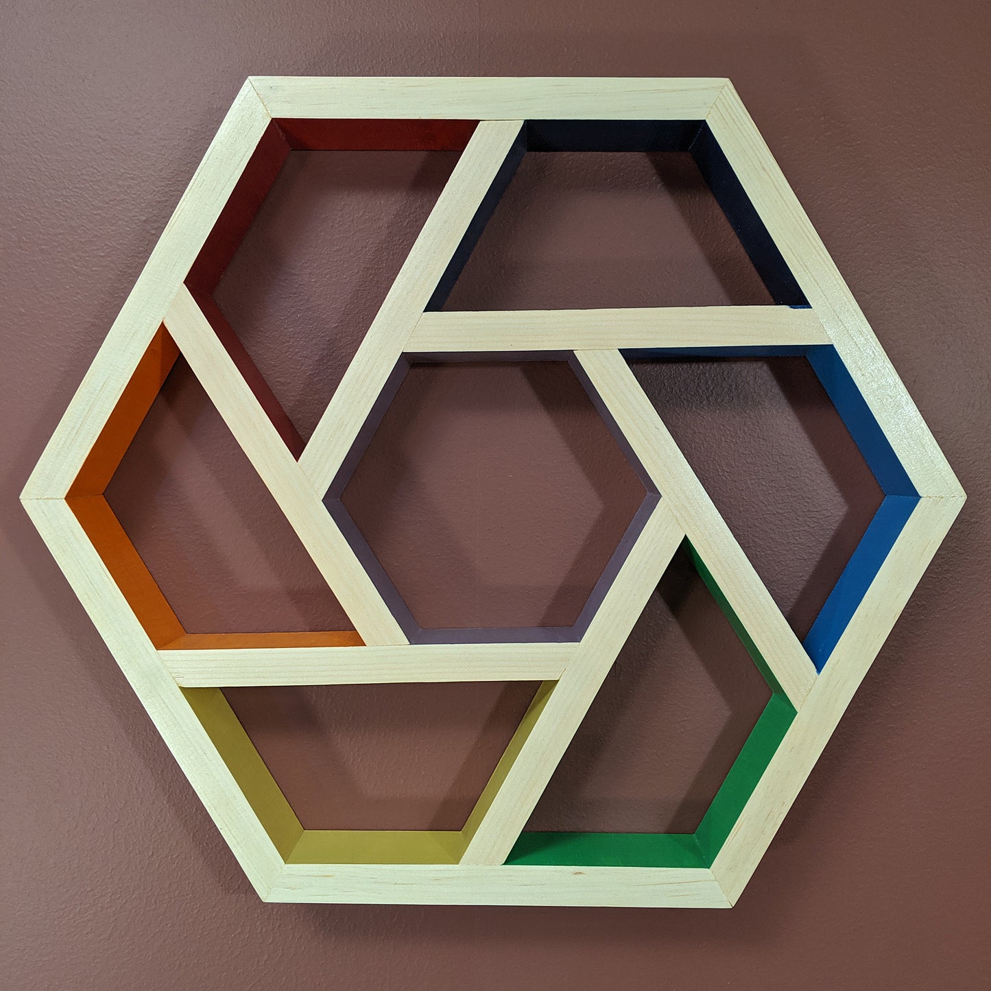 Hexagon Rainbow Shelf