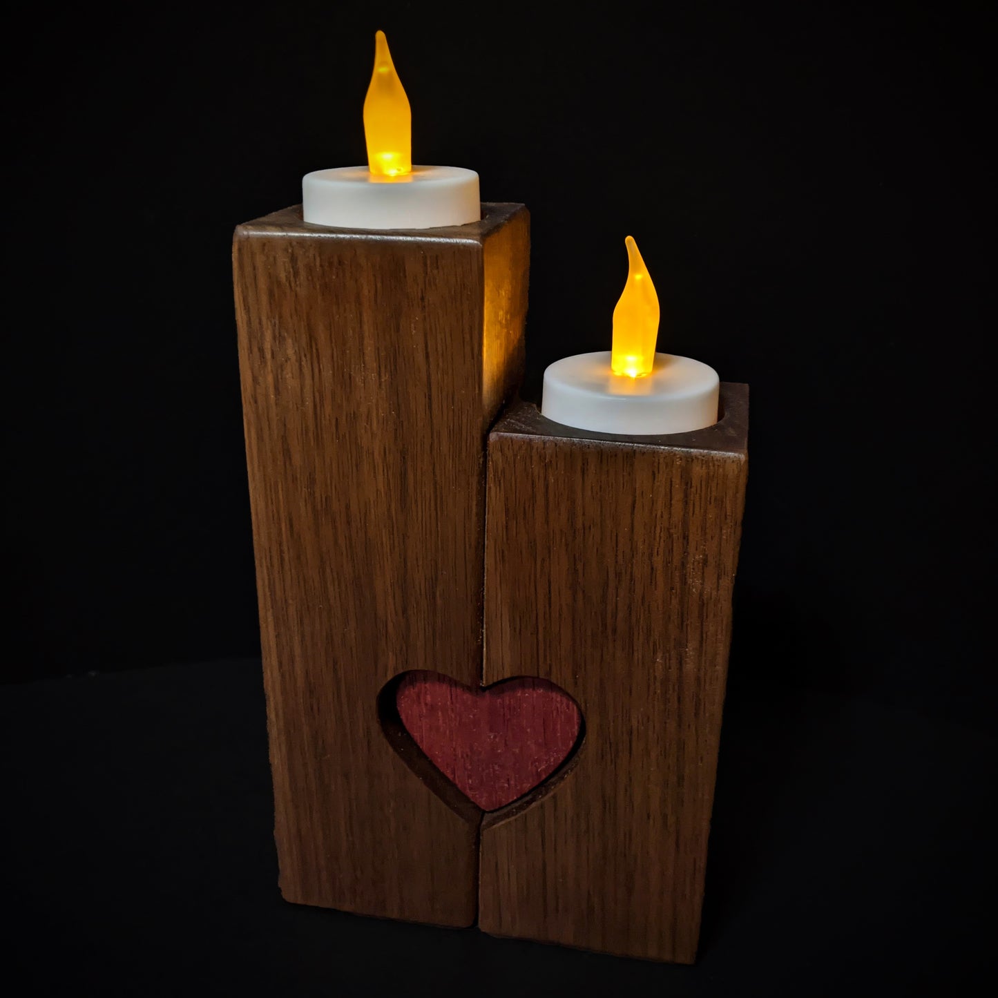 Purpleheart Candlestick