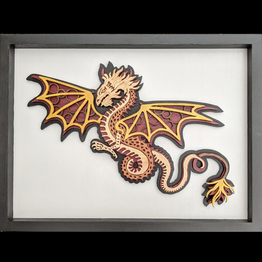 "Scrolerth, The Fire Tail" Dragon Artwork