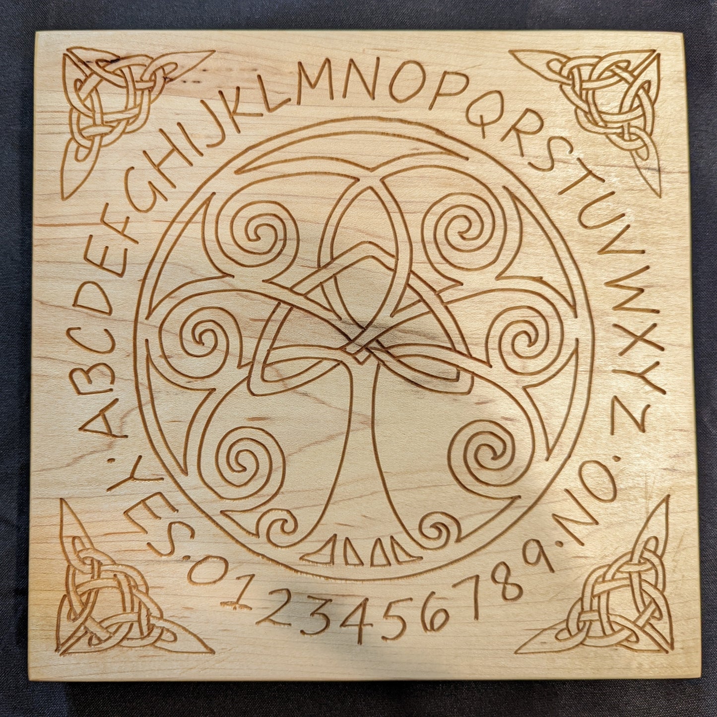 Handmade Celtic Knot Tree of Life Pendulum Board