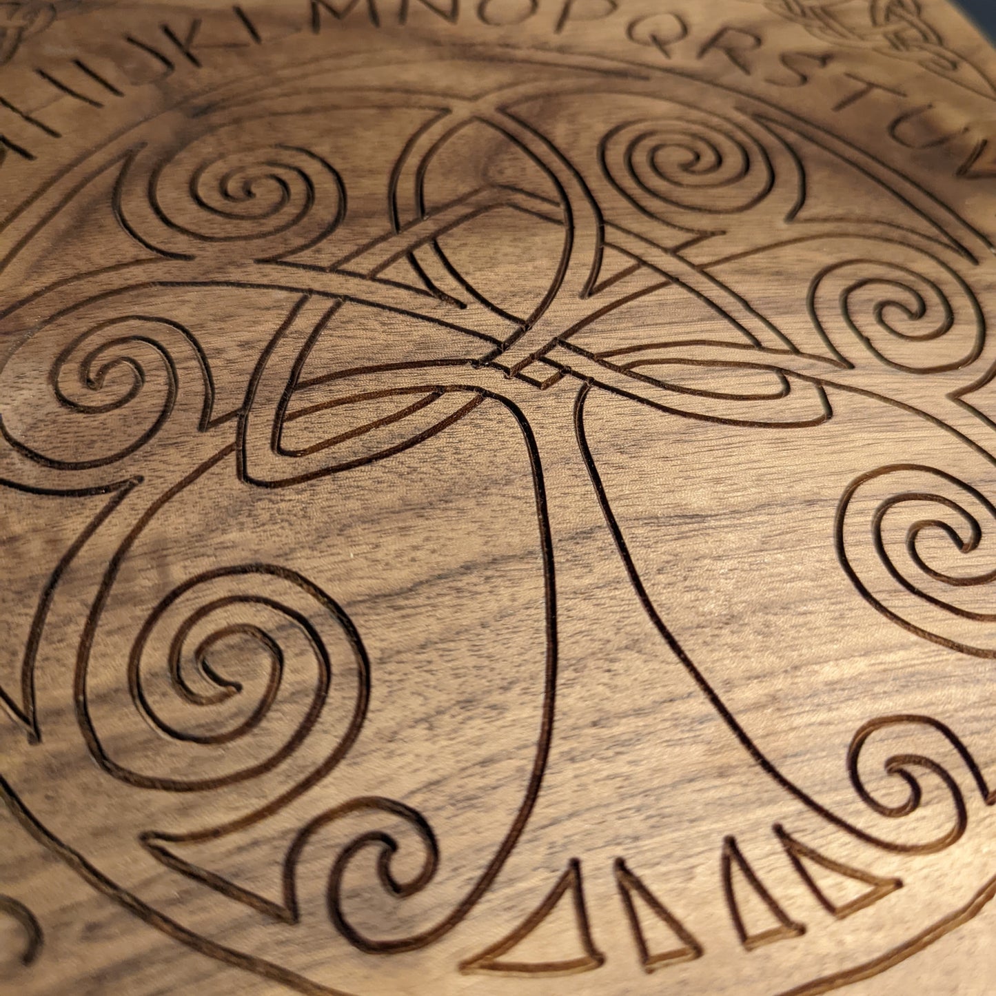 Handmade Celtic Knot Tree of Life Pendulum Board
