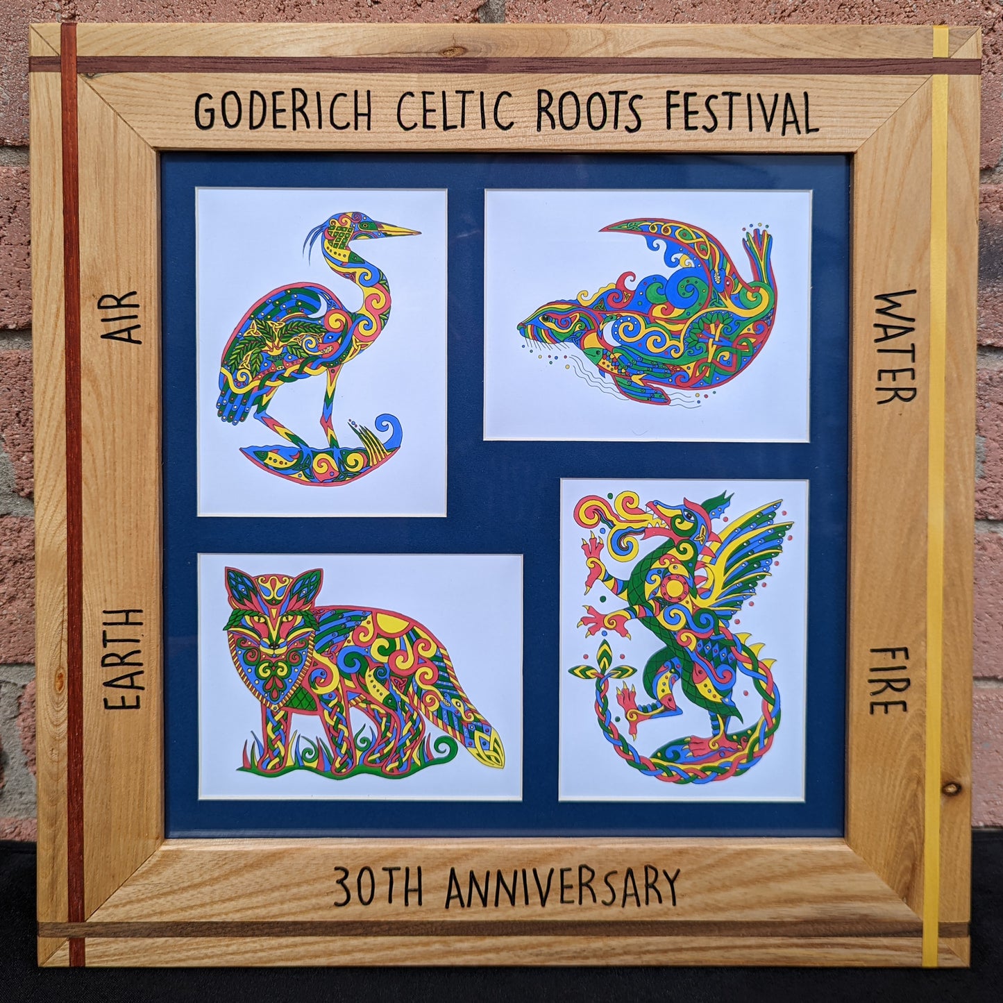 "Elements" - Goderich Celtic Roots Festival 30th Anniversary Custom Frame