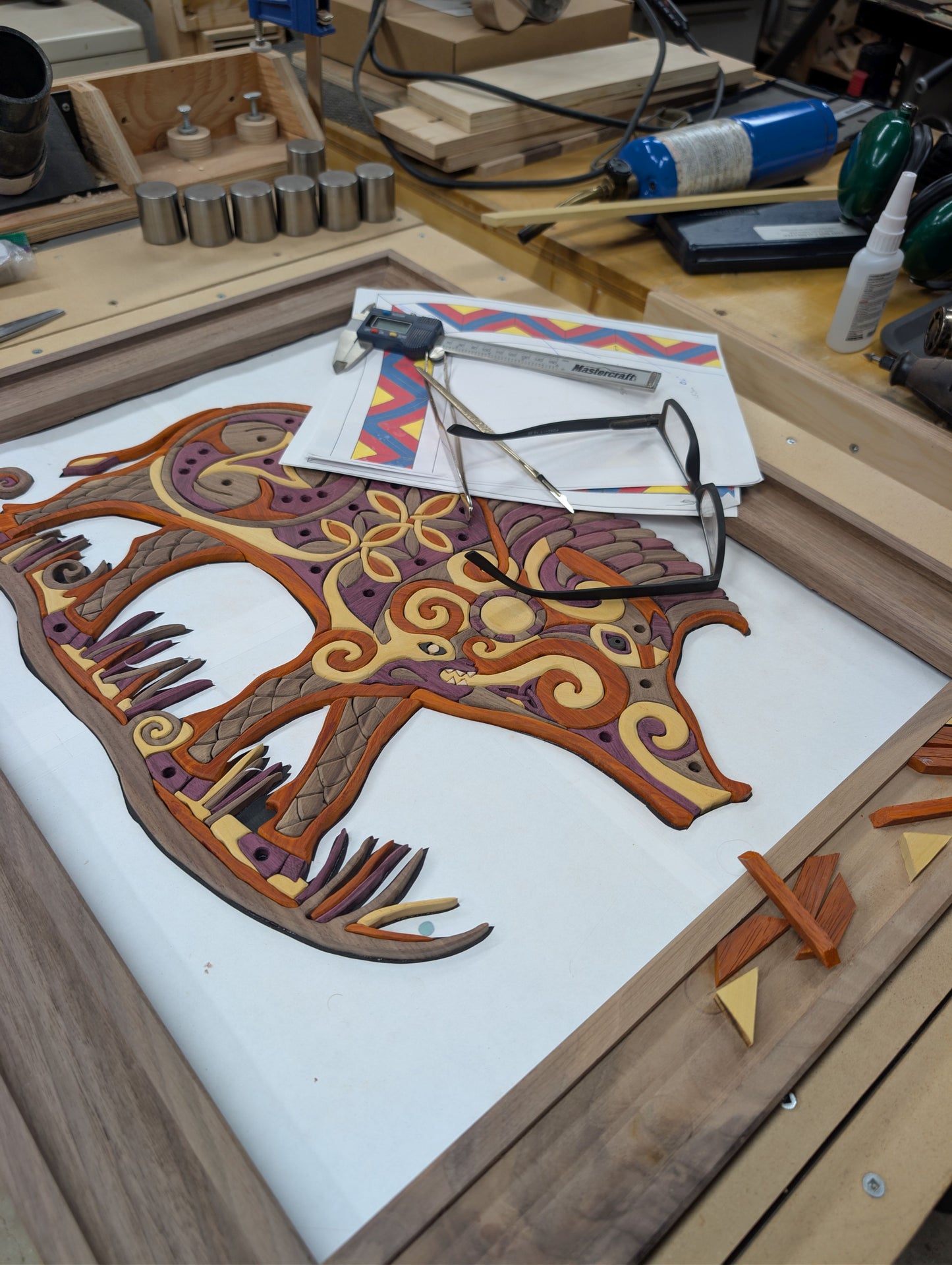Goderich Celtic Roots Festival 2026 'Boar of Wisdom' Intarsia Artwork
