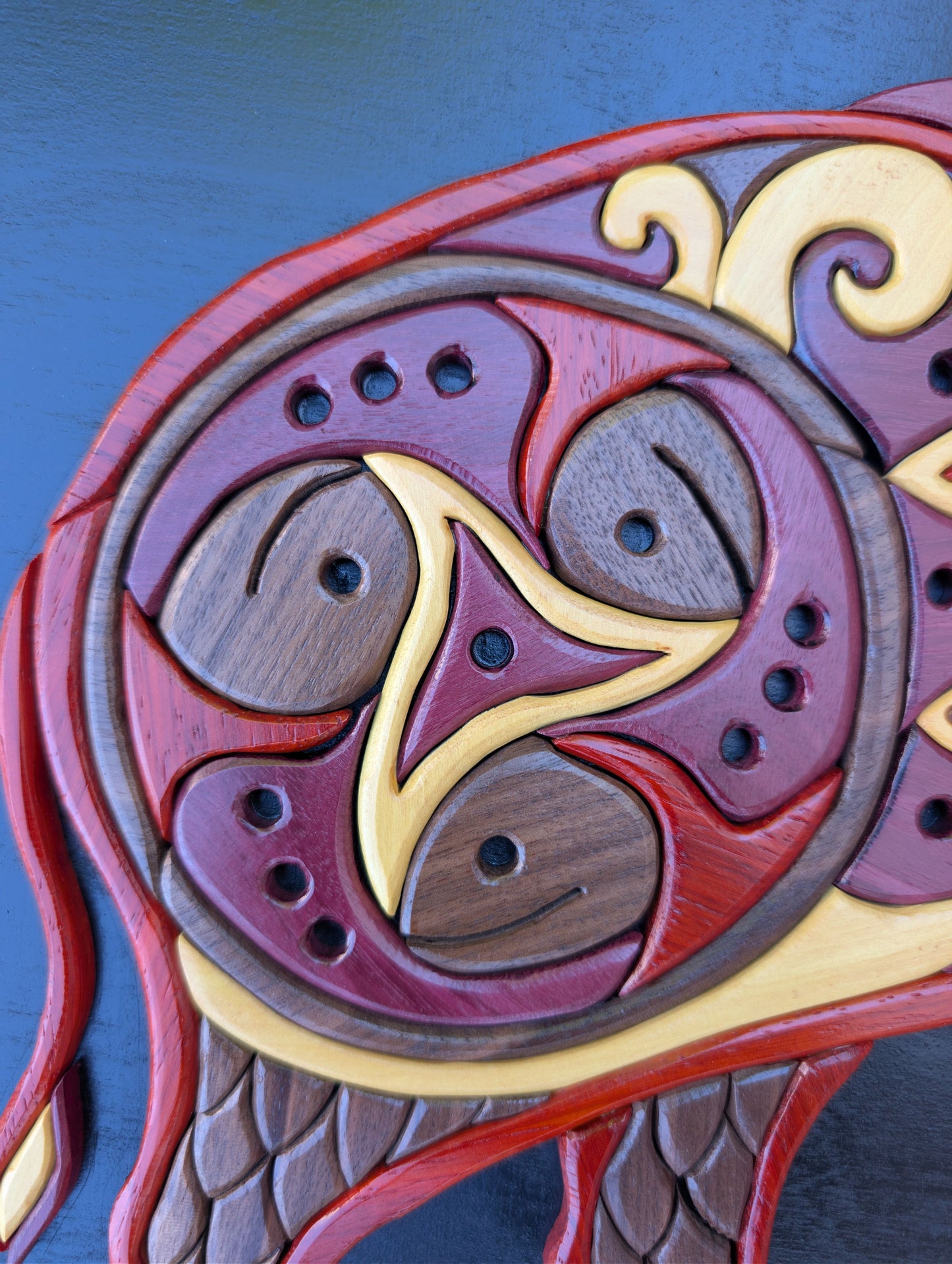 Goderich Celtic Roots Festival 2026 'Boar of Wisdom' Intarsia Artwork