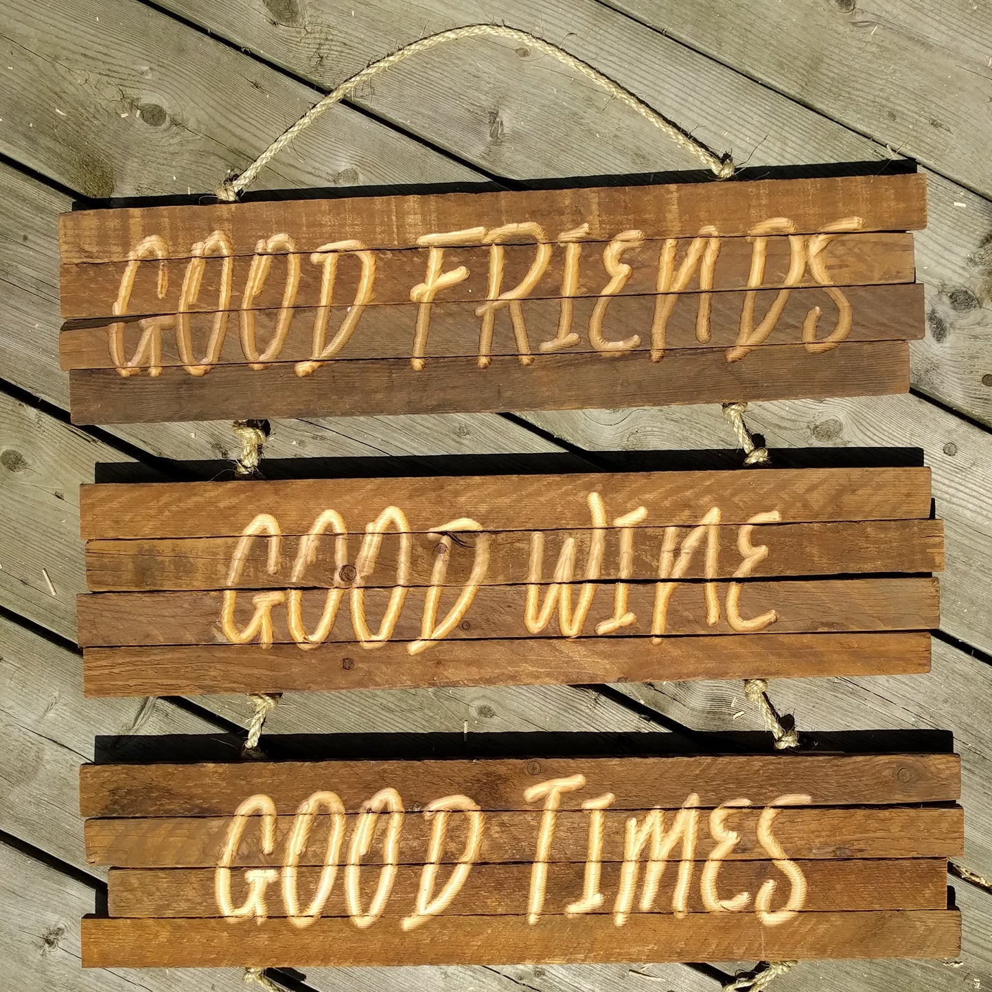 Tobacco Stick - 'Good Friends' Sign