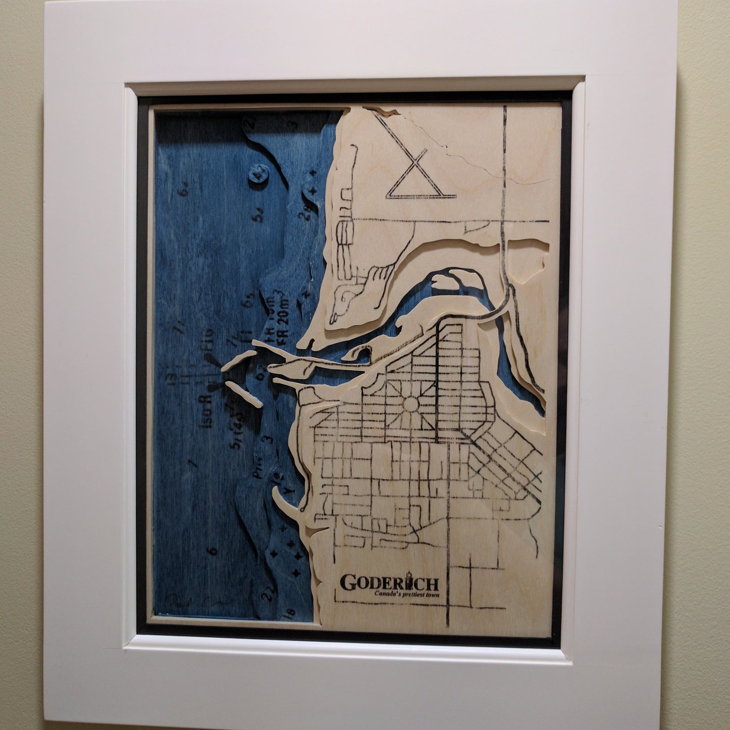 3D Map and Marine Chart of Goderich