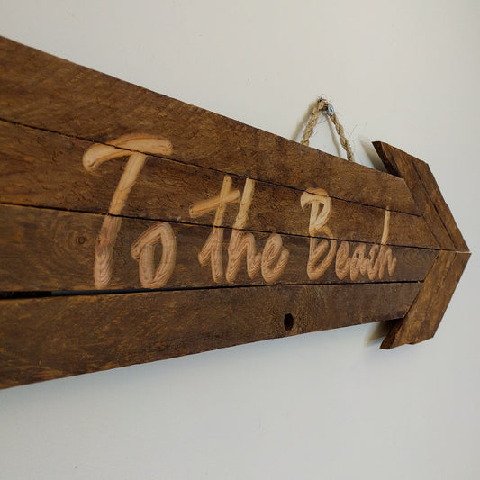 Tobacco Stick - 'To the Beach' Sign