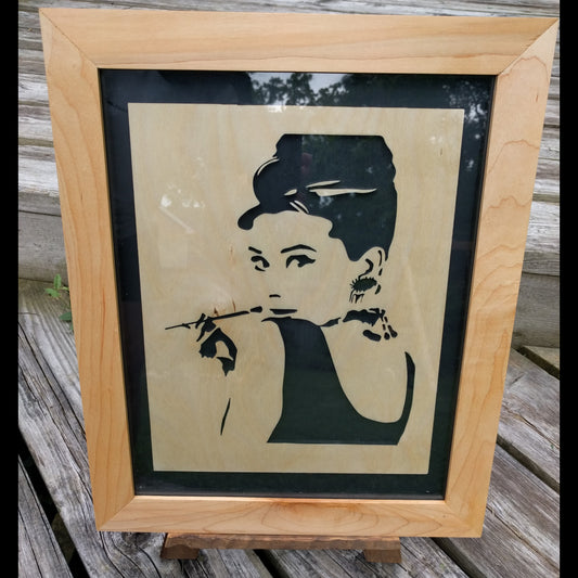 Scrollsaw Artwork - Audrey Hepburn