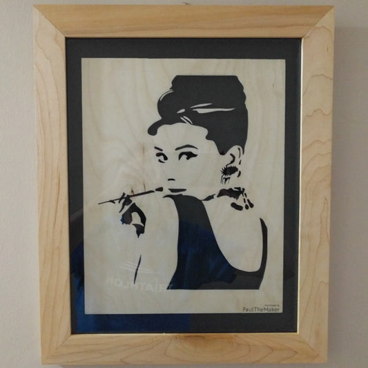 Scrollsaw Artwork - Audrey Hepburn