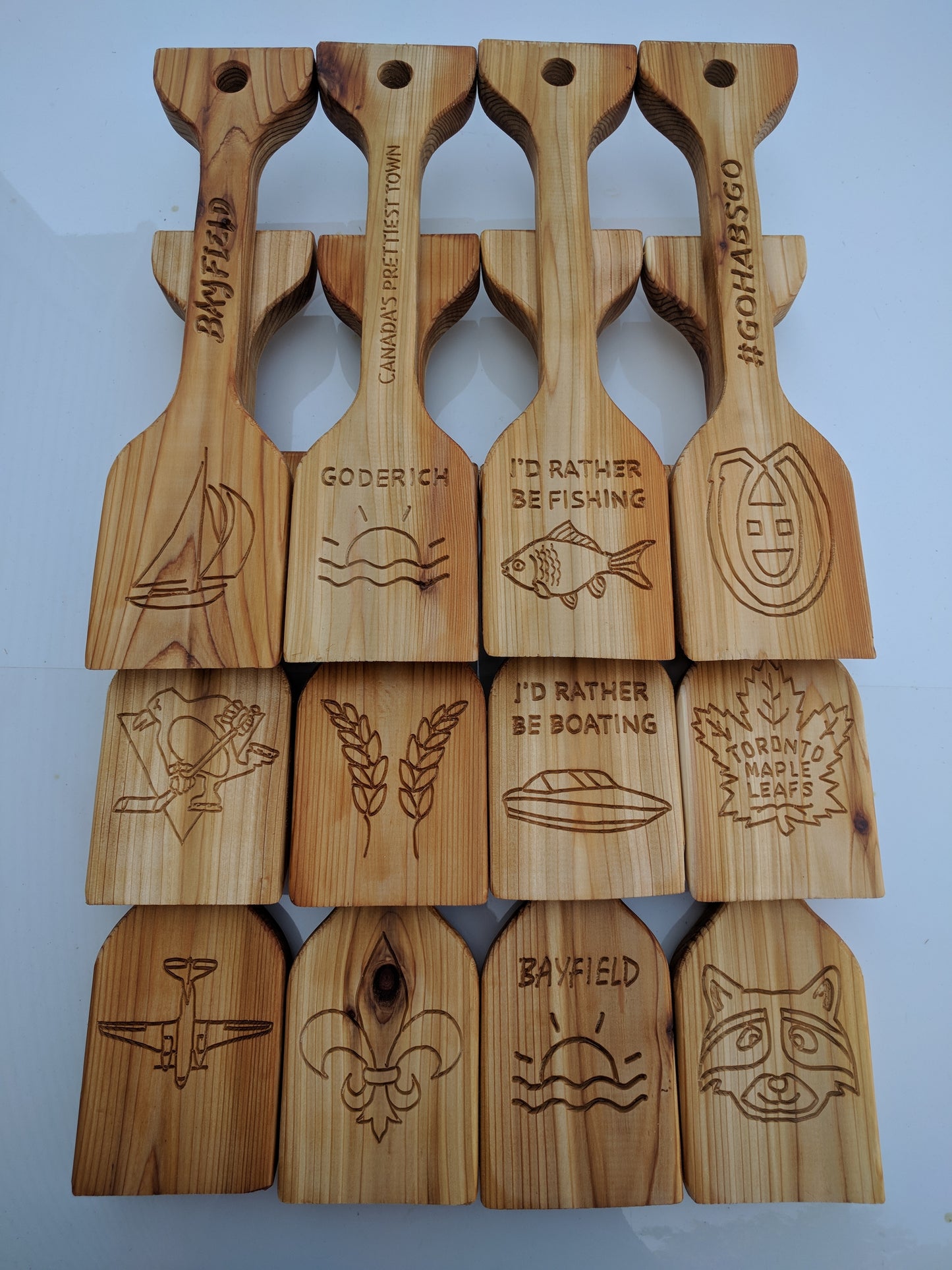 Cedar BBQ Scraper (Various Designs/Fully Customizable)