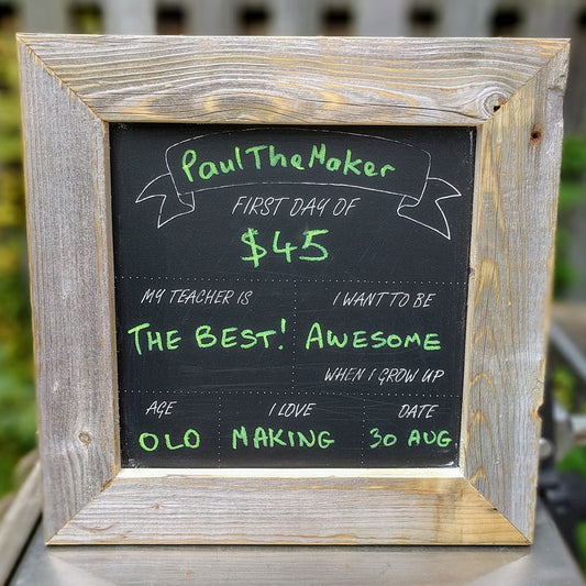 Back to School / First Day Chalkboard