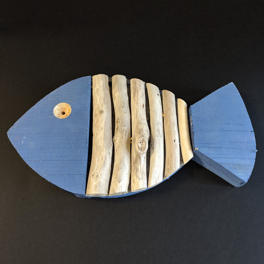 Handmade Reclaimed Wood and Driftwood Fish