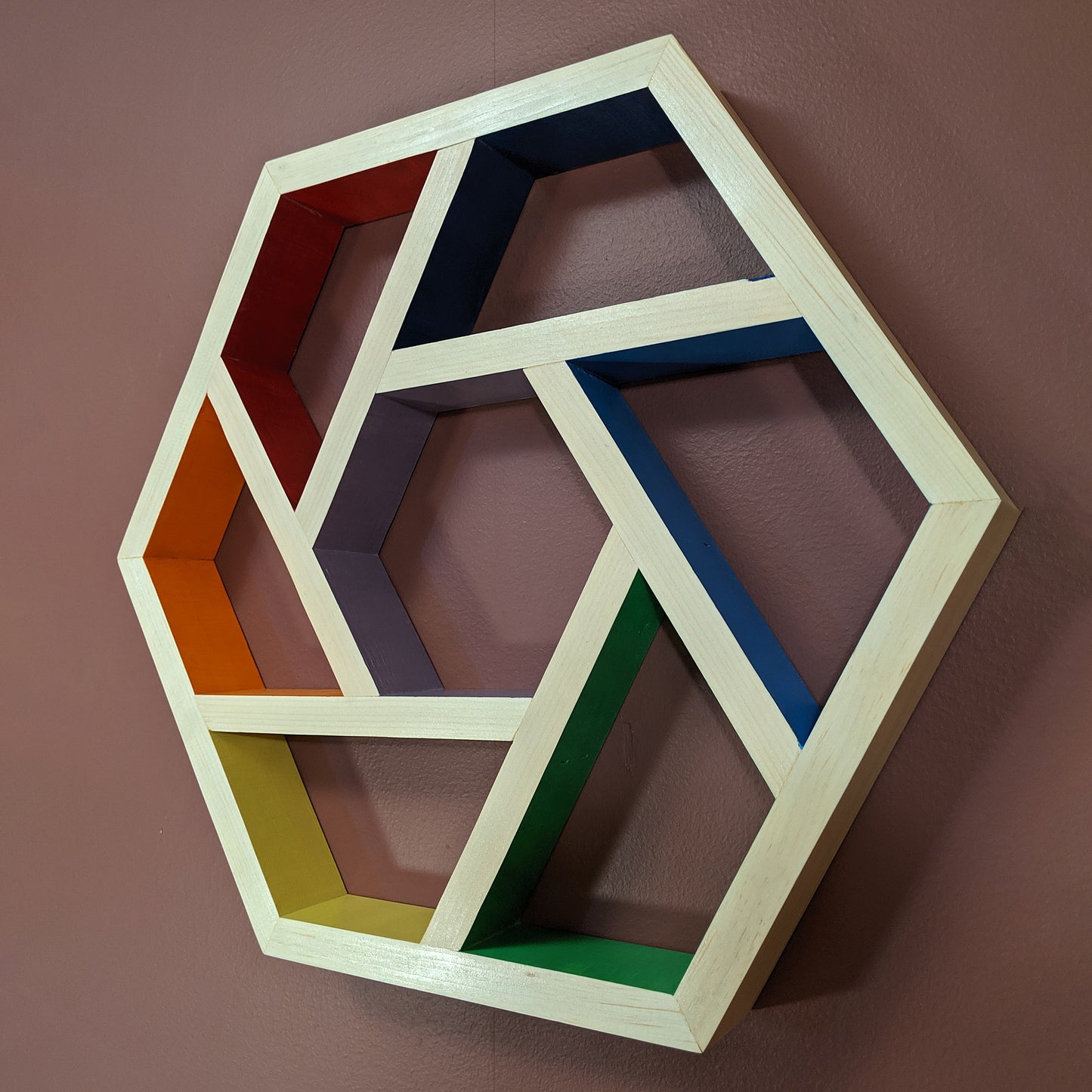 Hexagon Rainbow Shelf