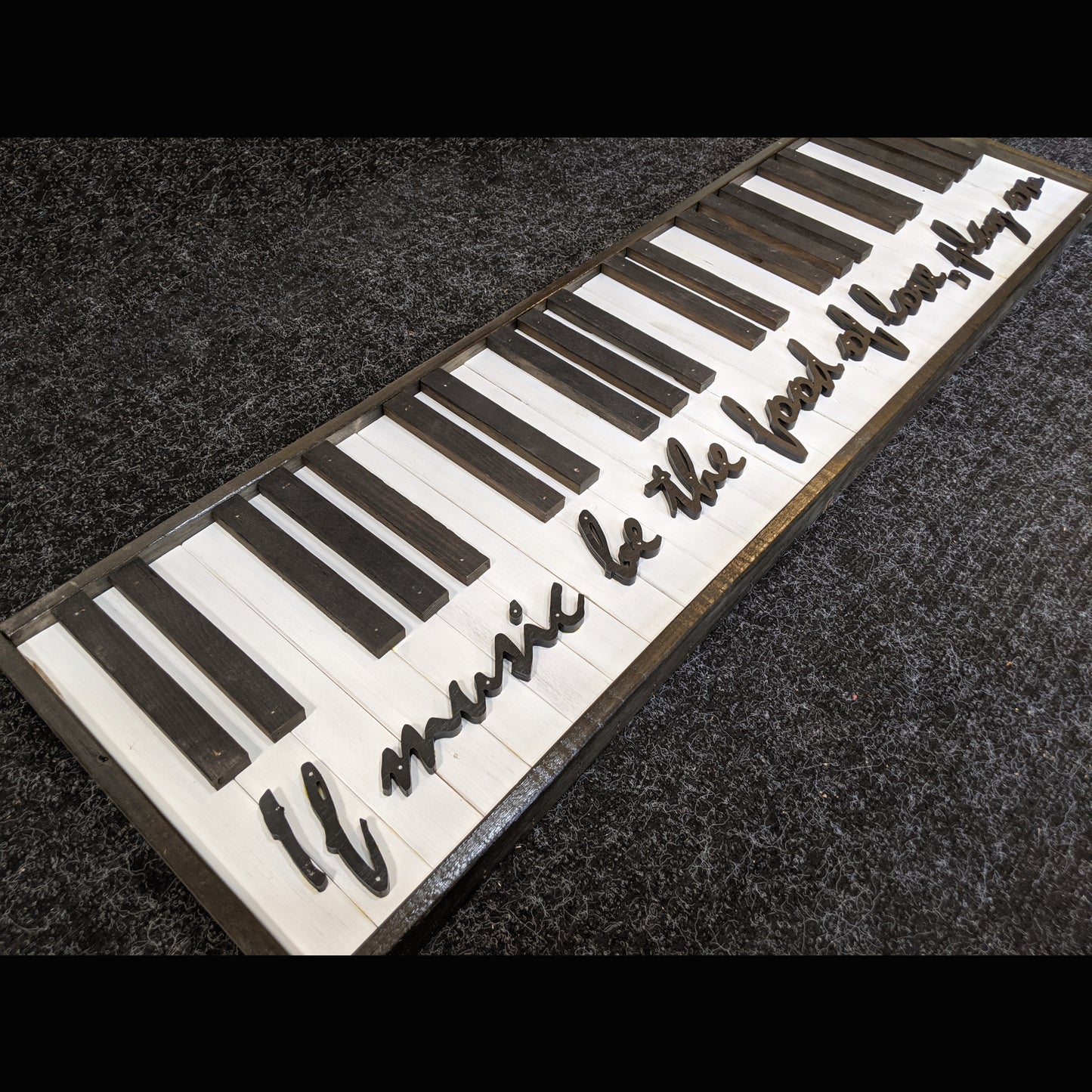Reclaimed one-of-a-kind wooden piano artwork