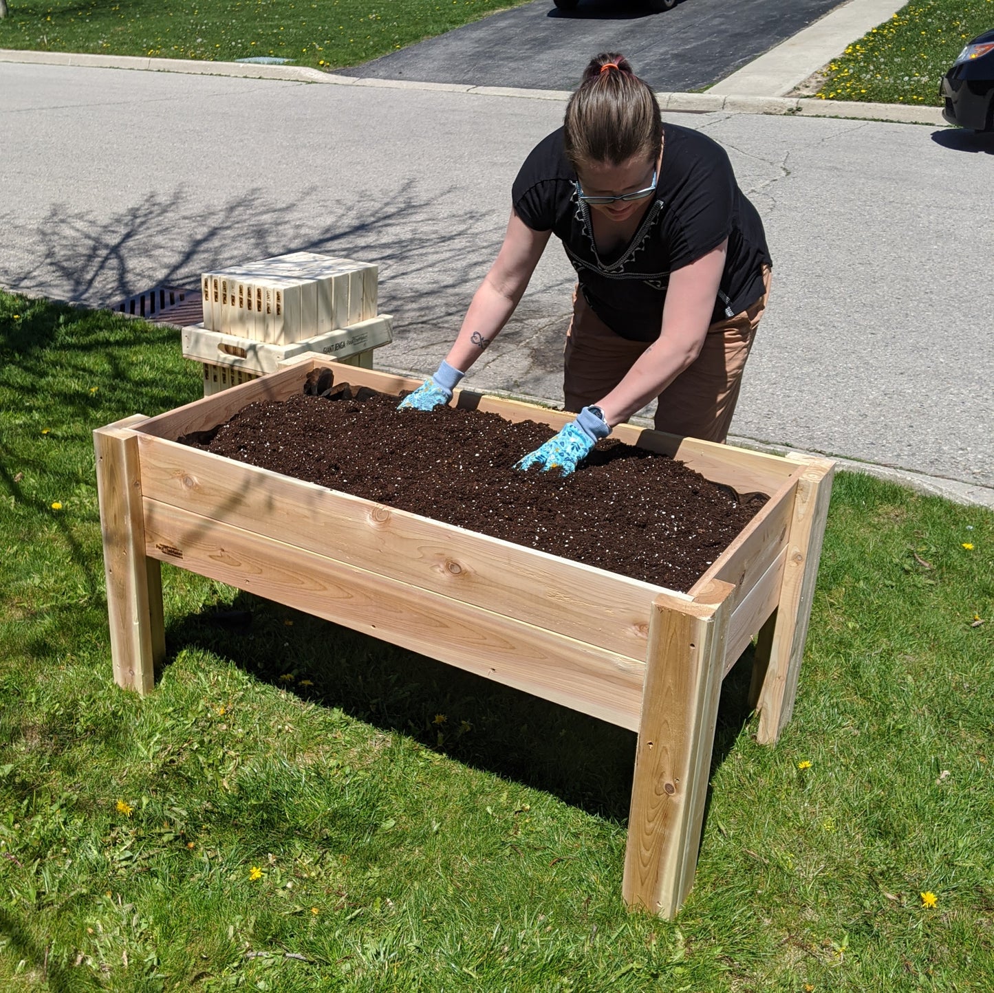 Raised Cedar Planter Box (Various Options)