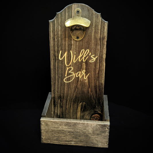 Custom Bottle Opener & Cap Catcher