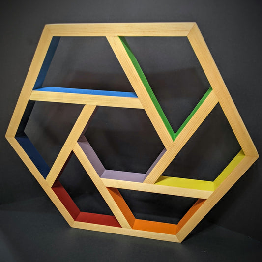 Hexagon Rainbow Shelf