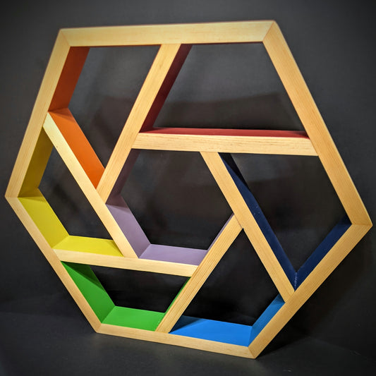 Hexagon Rainbow Shelf