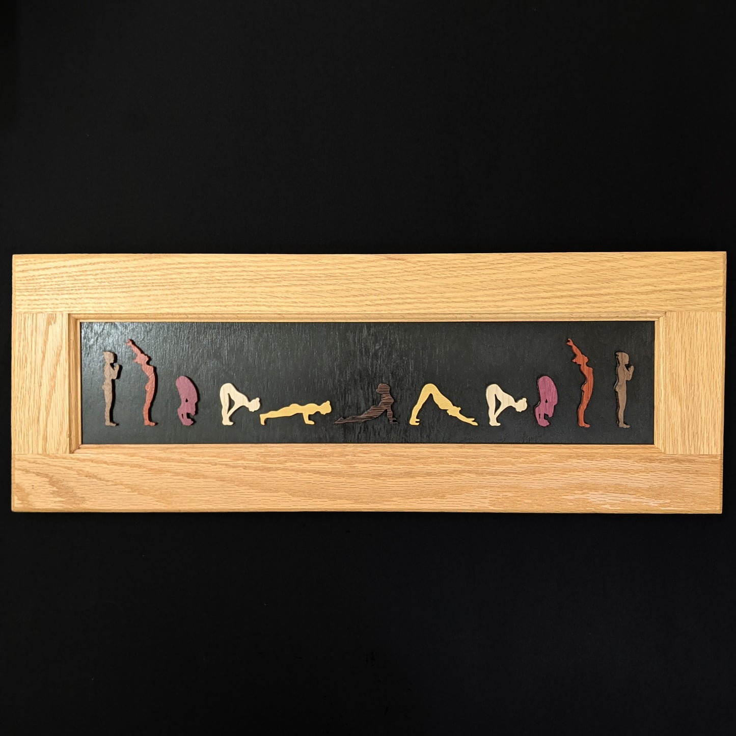 Sun Salutation (Surya Namaskar) Handmade Yoga Artwork