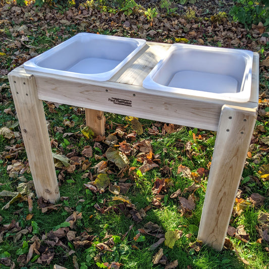 Outdoor Dual Bin Sensory Table