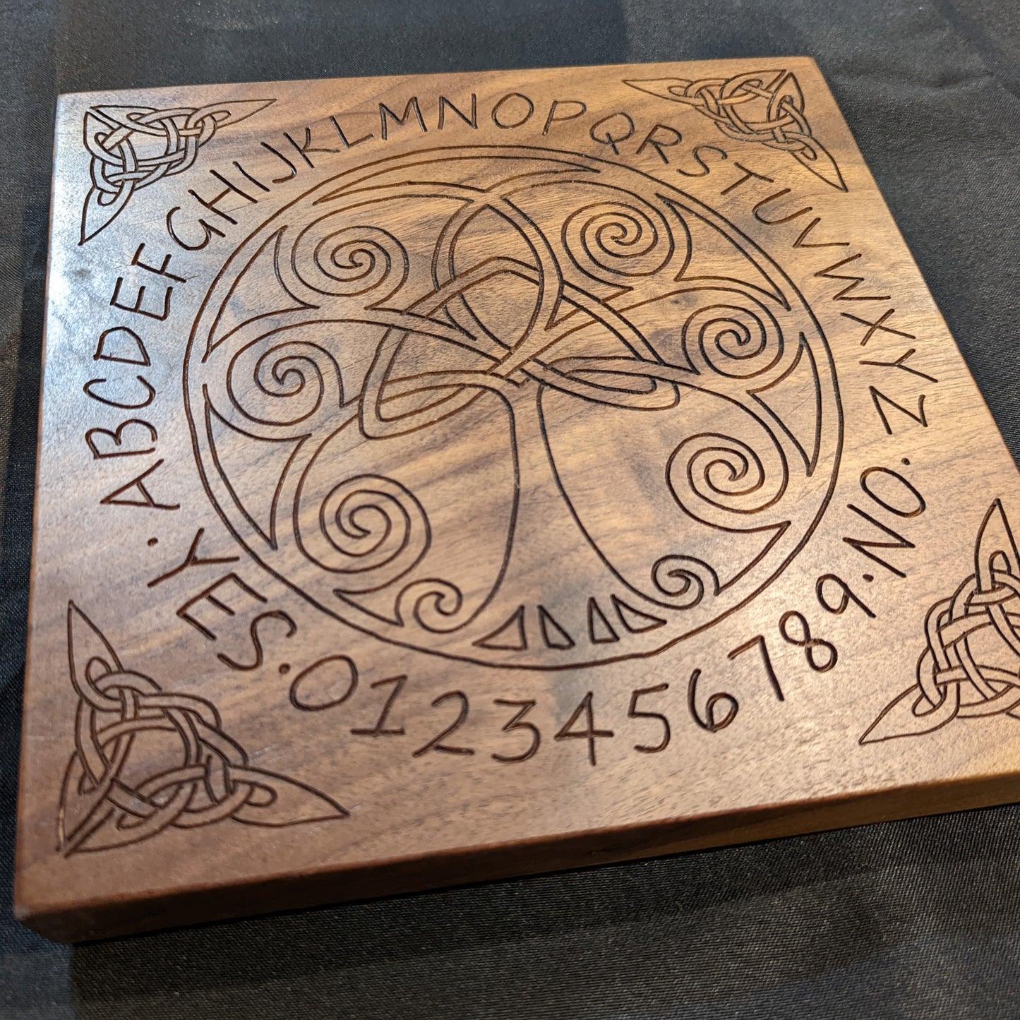 Handmade Celtic Knot Tree of Life Pendulum Board