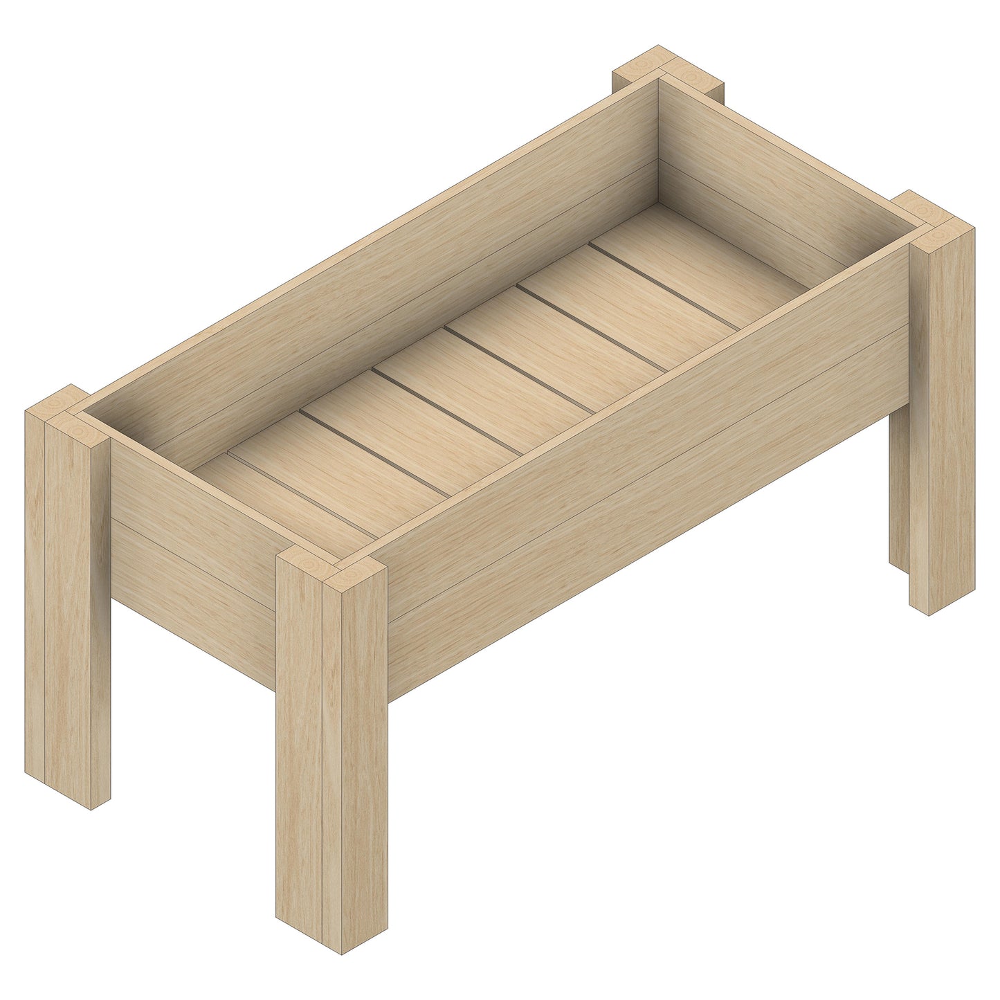Raised Cedar Planter Box (Various Options)